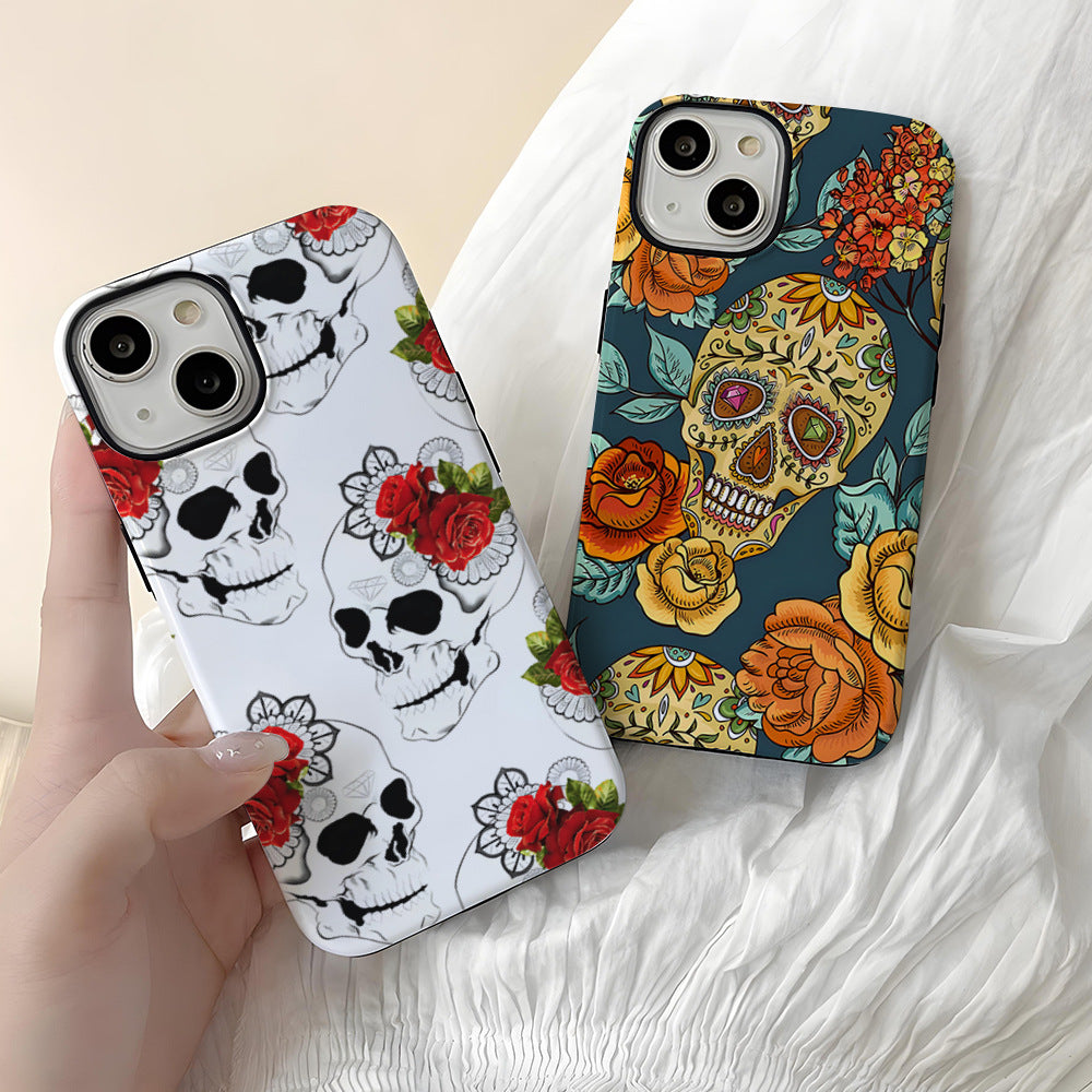 Halloween Skull Dark Wind IPhone16 Phone Case