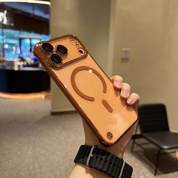 New In Phone Case For IPhone 17 Series - Transparent Frameless Ultra Thin Magnetic Case