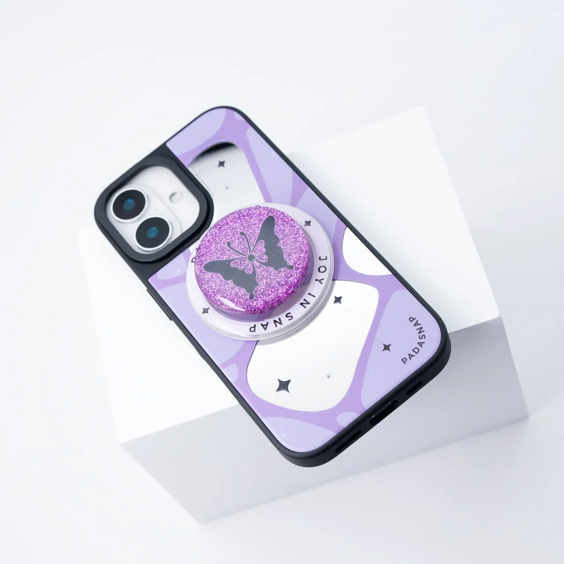 MirrorCharm | Blue MagSafe Phone Case Grip Set