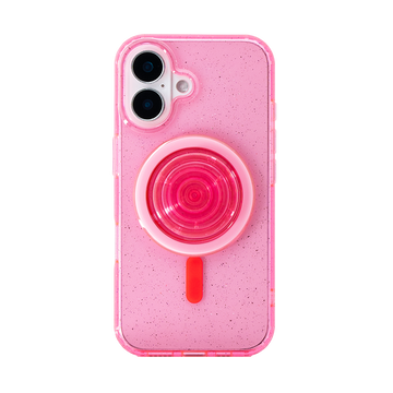 Stardust Glitter | Clear MagSafe Phone Case With Grip