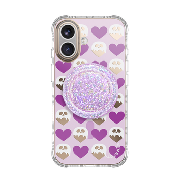 Heartbeat Haunts | Purple MagSafe Phone Case Grip Set