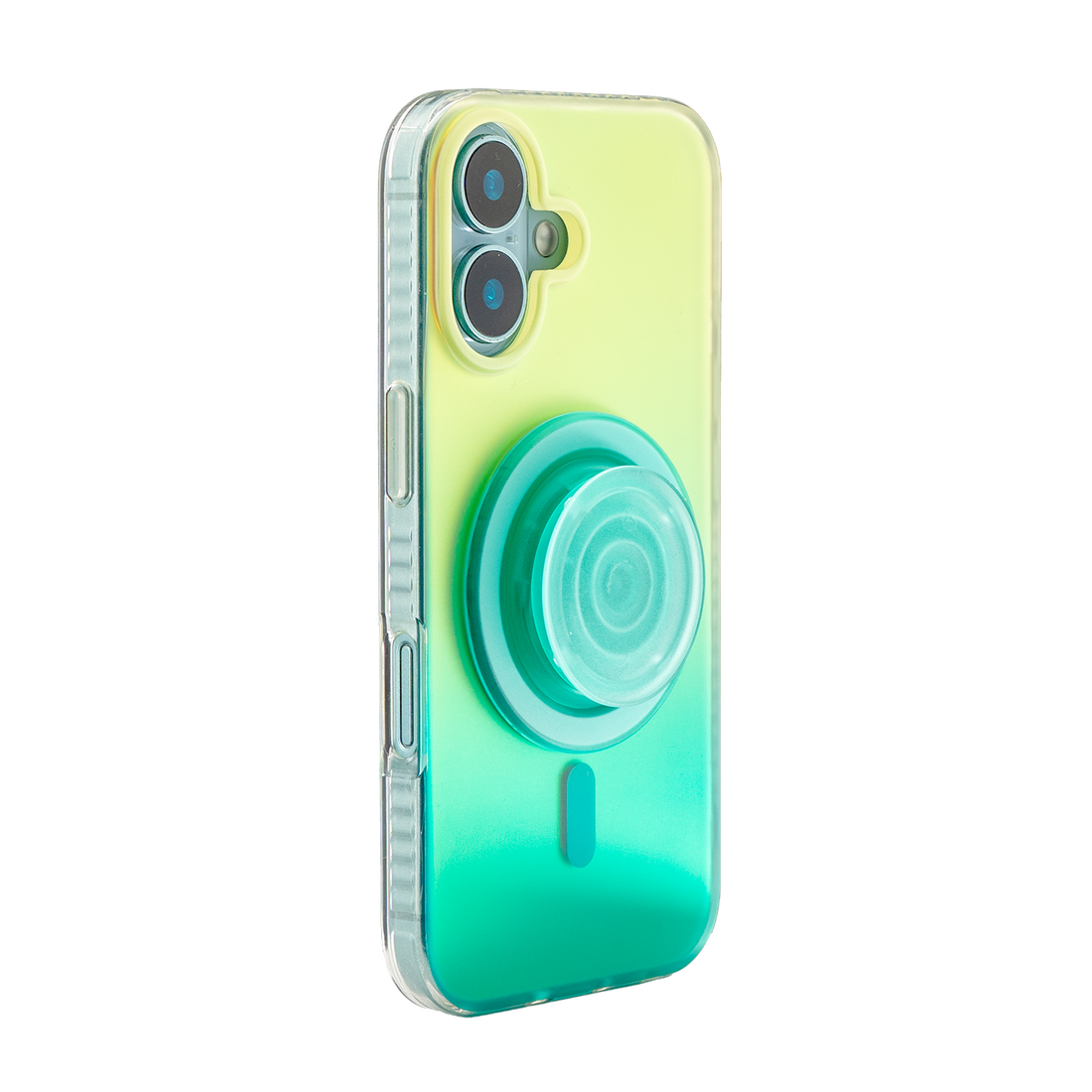Neon Vibes|Pink Green Frosted MagSafe Phone Case Grip Set
