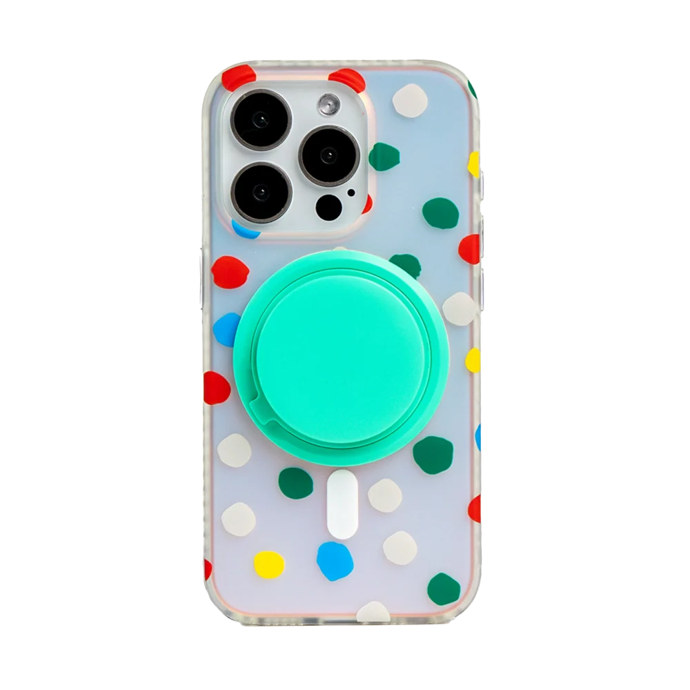 Opalescent Polka Dot | MagSafe Phone Case Grip Set