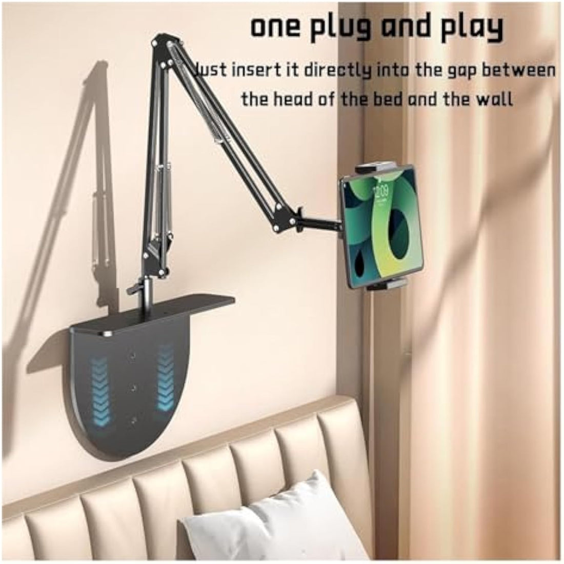 Hidden Bedside Lazy Stand Clip-Free Mobile Phone Tablet Cantilever Overhead Stand