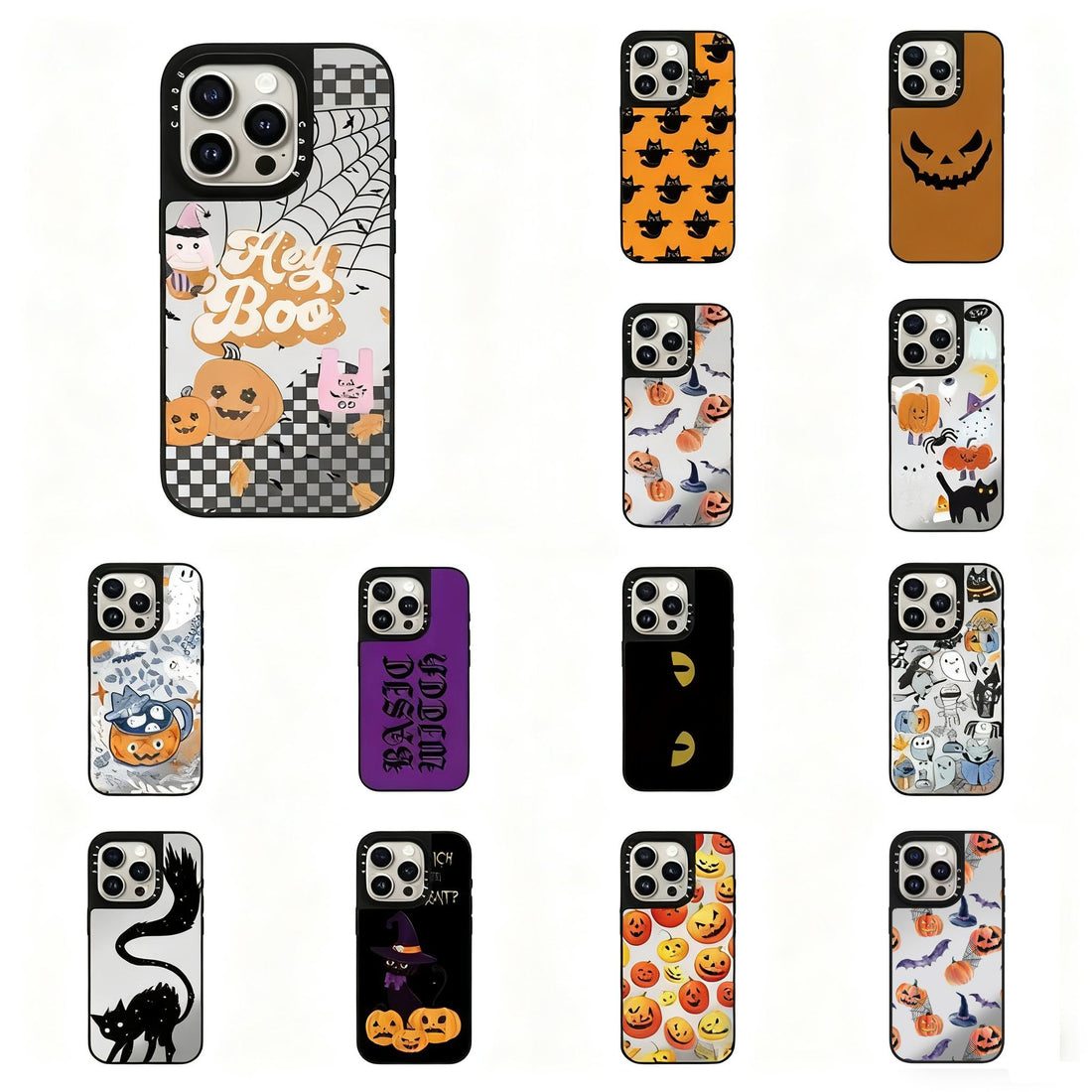 Halloween Pumpkin Evil Expression IPhone16pro Max Phone Case