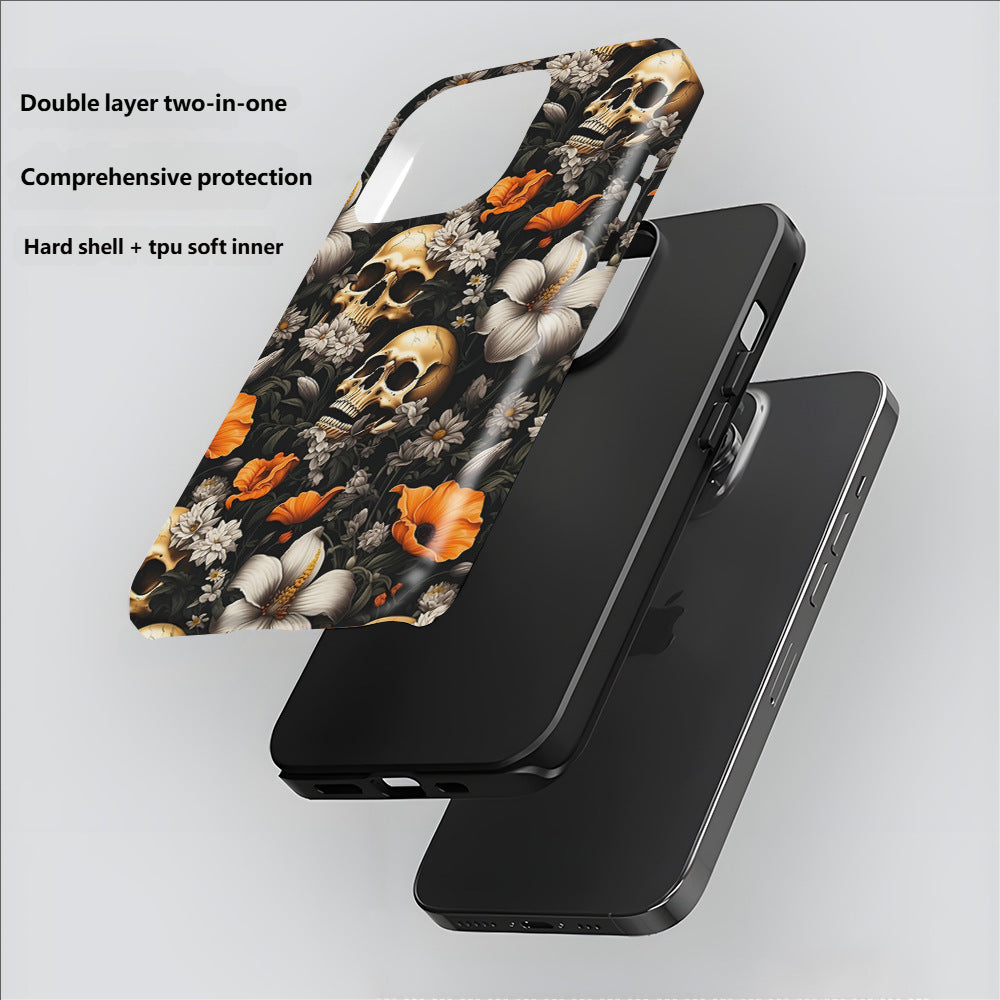 Halloween Skull Double Layer IPhone16 Phone Case