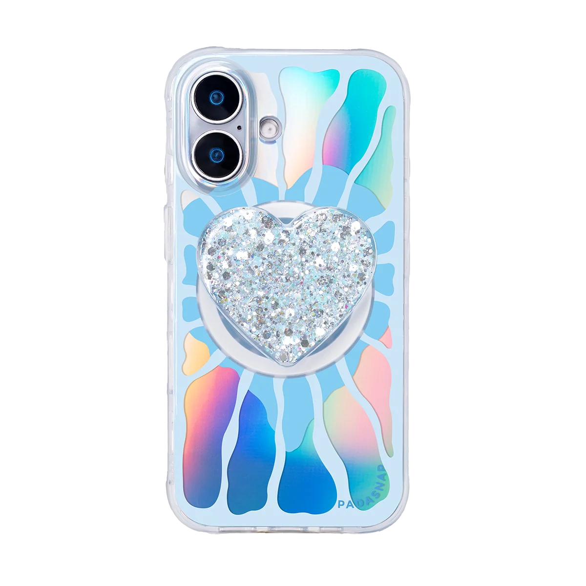 Radiant Hearts | Blue MagSafe Phone Case Grip Set