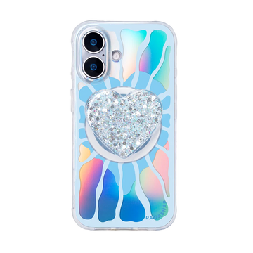 Radiant Hearts | Blue MagSafe Phone Case Grip Set