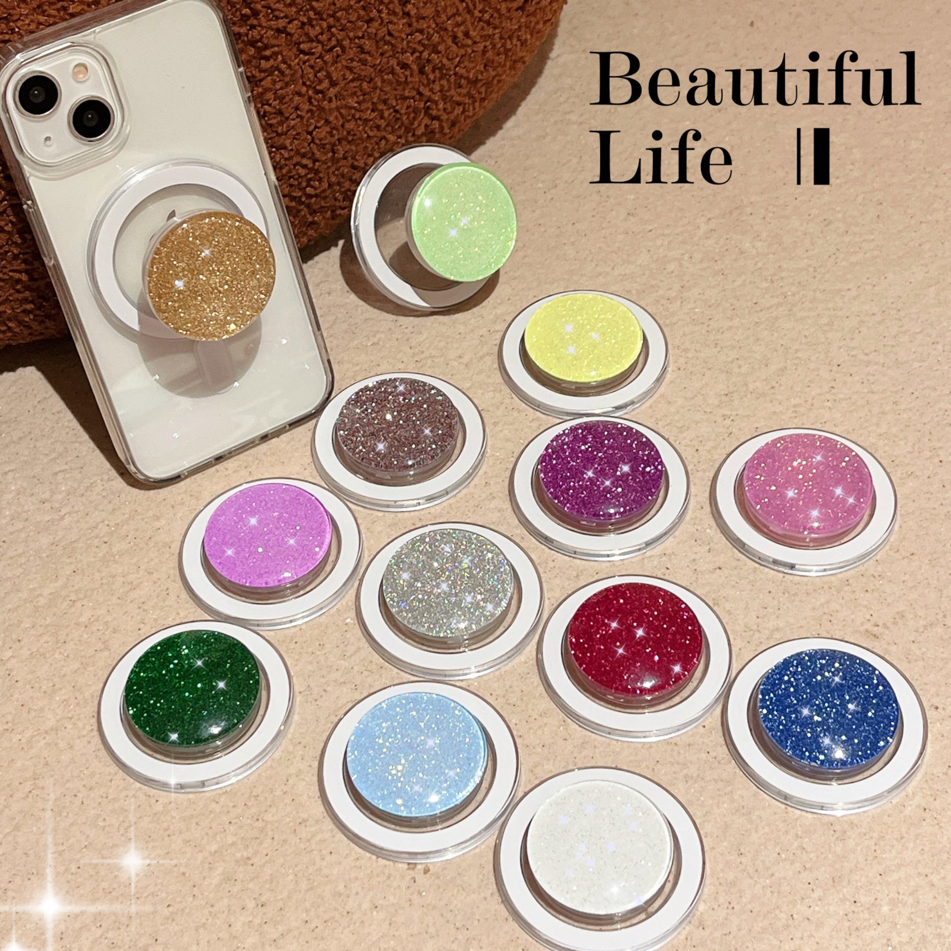 Candy Color Glitter Strong Magnetic Telescopic Acrylic Bracket