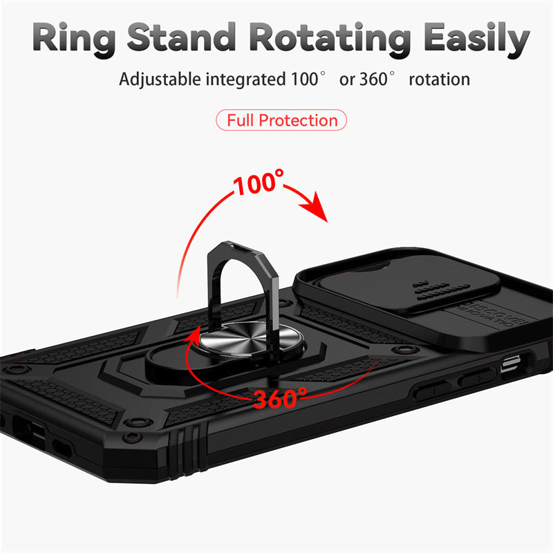IPhone 17 Sergeant Push Window 2-in -1 Anti-fall Ring Protective Cover