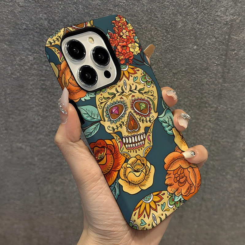 Halloween Skull Dark Wind IPhone16 Phone Case