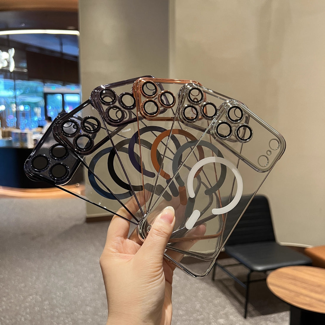 New In Phone Case For IPhone 17 Series - Transparent Frameless Ultra Thin Magnetic Case