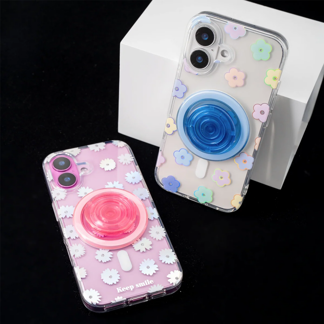Laser Bloom | Blossom MagSafe Phone Case Grip Set