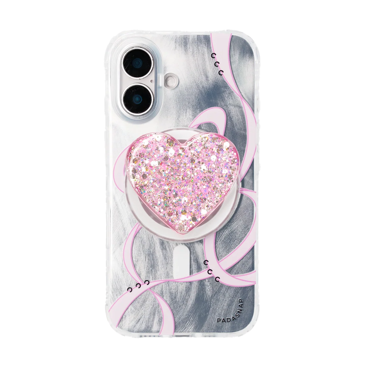 Starry Ribbons | Pink Quicksand MagSafe Phone Case Grip Set