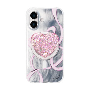 Starry Ribbons | Pink Quicksand MagSafe Phone Case Grip Set