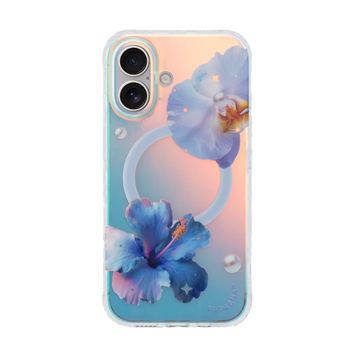 GlamFlora | Blue MagSafe Phone Case