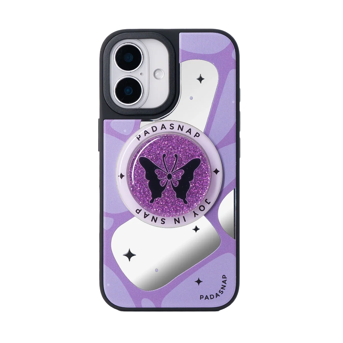 MirrorCharm | Purple MagSafe Phone Case Grip Set
