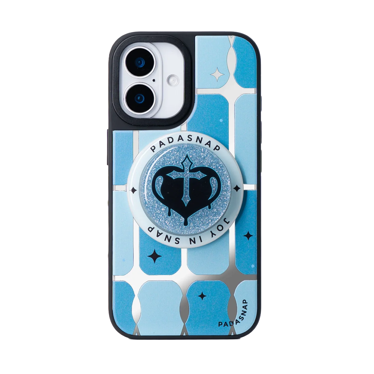 MirrorCharm | Blue MagSafe Phone Case Grip Set