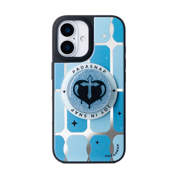 MirrorCharm | Blue MagSafe Phone Case Grip Set