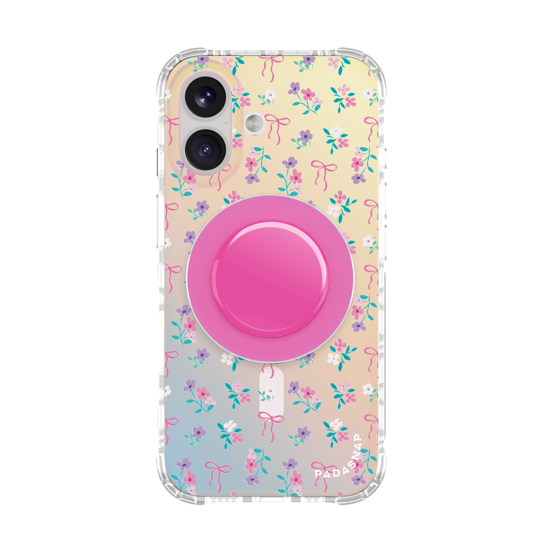 Cottage Bloom｜Pink MagSafe Phone Case Grip Set