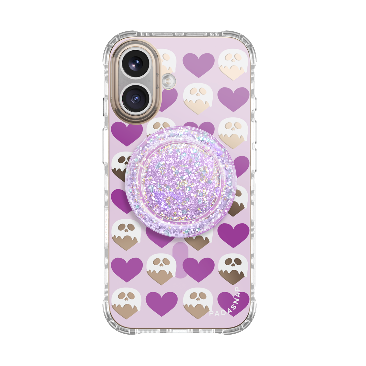 Heartbeat Haunts | Purple MagSafe Phone Case Grip Set