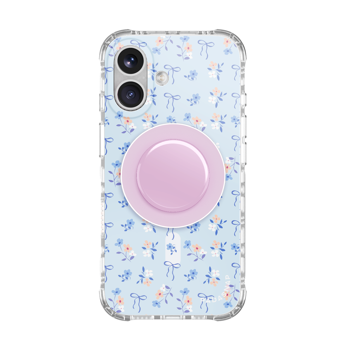 Cottage Bloom｜Blue MagSafe Phone Case Grip Set