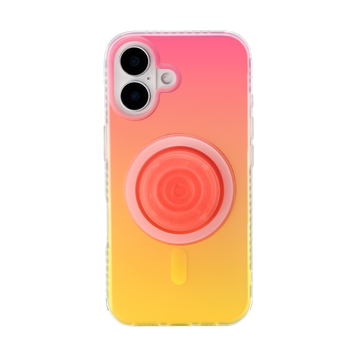 Neon Vibes｜Gradient Red Frosted MagSafe Phone Case Grip Set