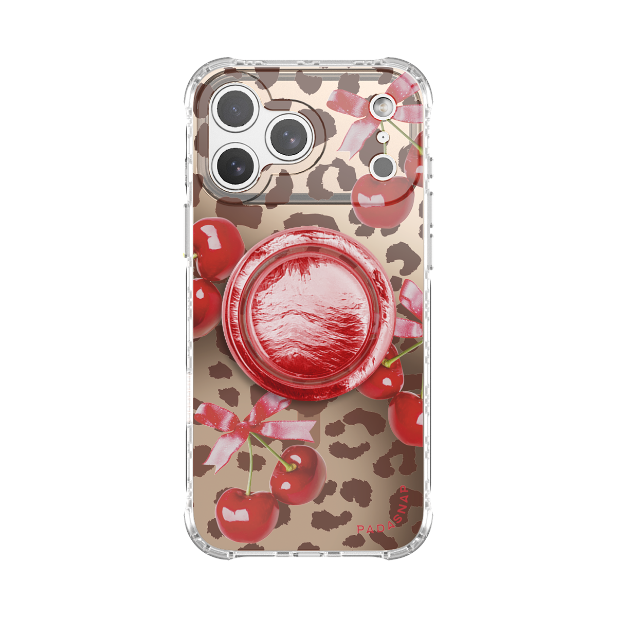 Cherry Luxe | Red MagSafe Phone Case Grip Set