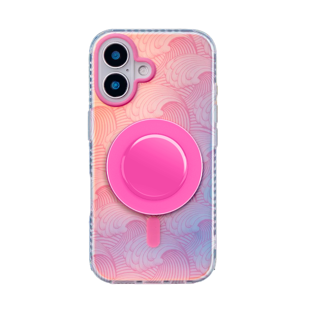 Sea Vibe | Pink MagSafe Phone Case Grip Set