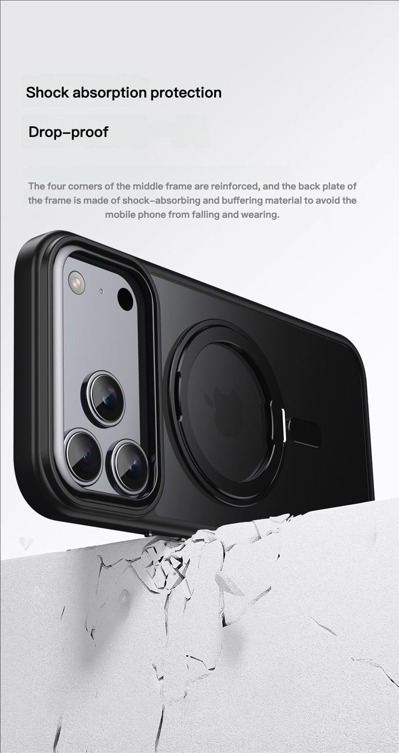 For Apple 17Pro Max Mobile Phone Case 360 Rotating Magnetic Bracket