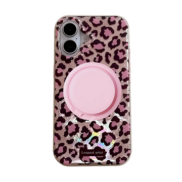Leopard Print | Iridescent MagSafe Phone Case Grip Set