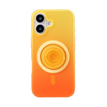 Neon Vibes｜Gradient Orange Frosted MagSafe Phone Case Grip Set