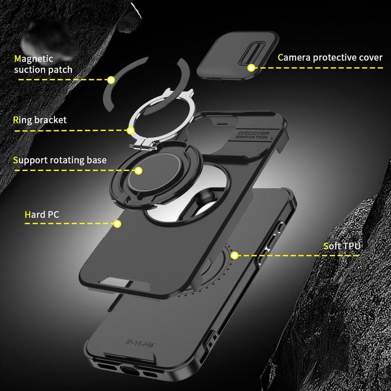 FOR New Apple 17ProMax Mobile Phone Case Push Window Bracket Anti-fall