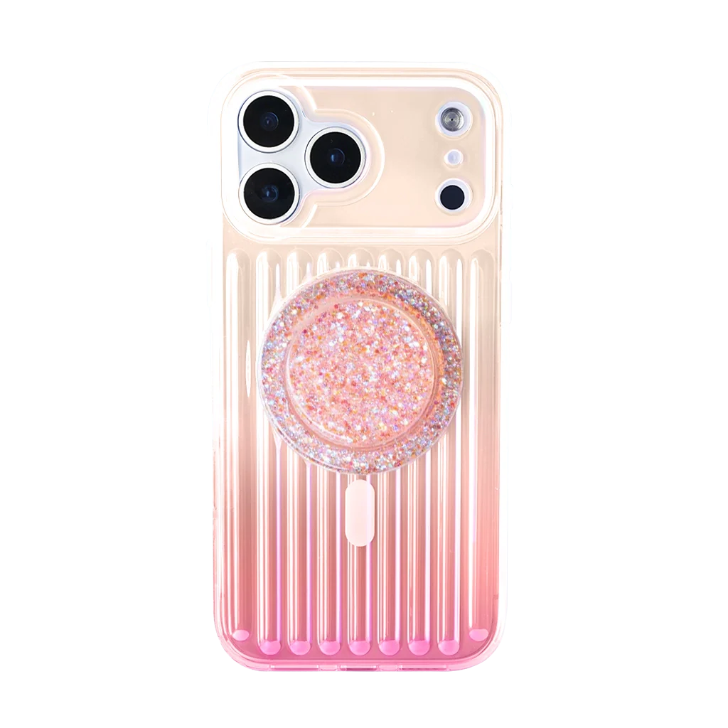 Aurora Valise | Pink MagSafe Phone Case Grip Set