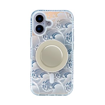 Sea Vibe | White MagSafe Phone Case Grip Set