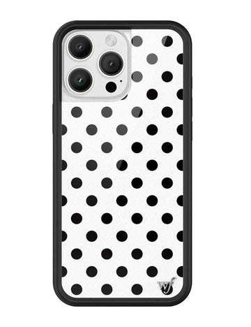 Polka Dot | White and Black iPhone Case