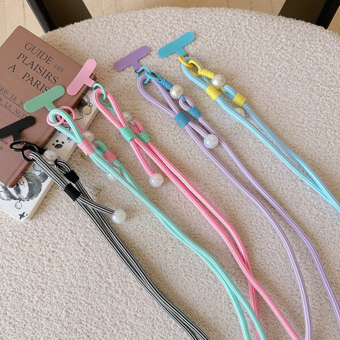 Dopamine Pearl Strap | StripeLoom Phone Charm