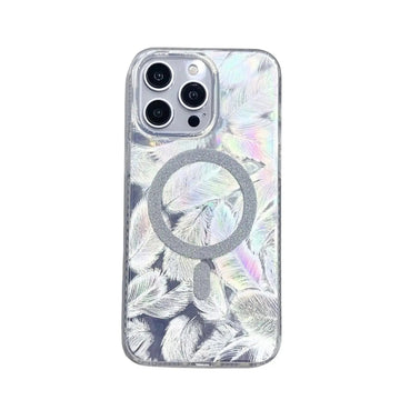 Iridescent Silver Glitter｜MagSafe Phone Case