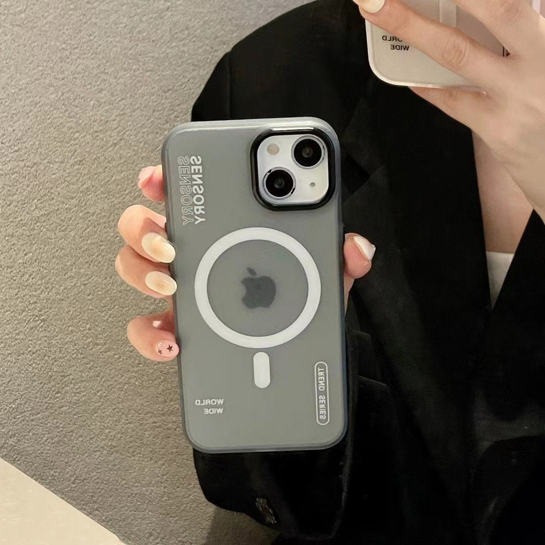 Frosted Translucent MagSafe Phone Case