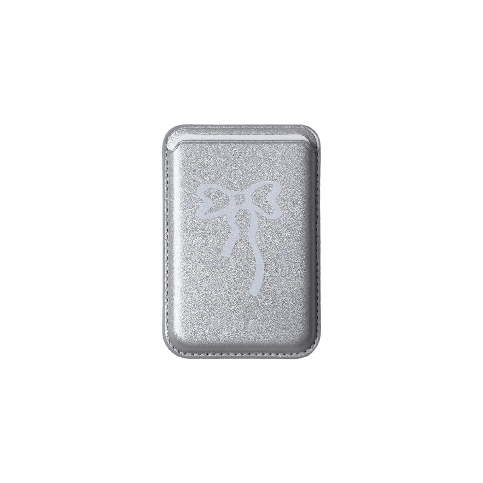 Silver Bows | MagSafe Wallet