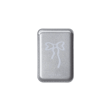 Silver Bows | MagSafe Wallet