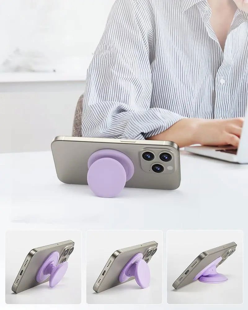 Tiny Waist! Pink Silicone MagSafe Phone Grip Holder