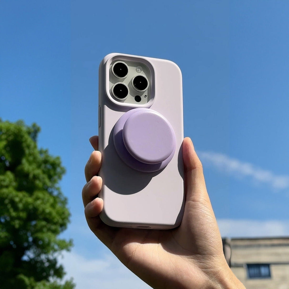 Tiny Waist | White Silicone Magsafe Phone Grip Holder